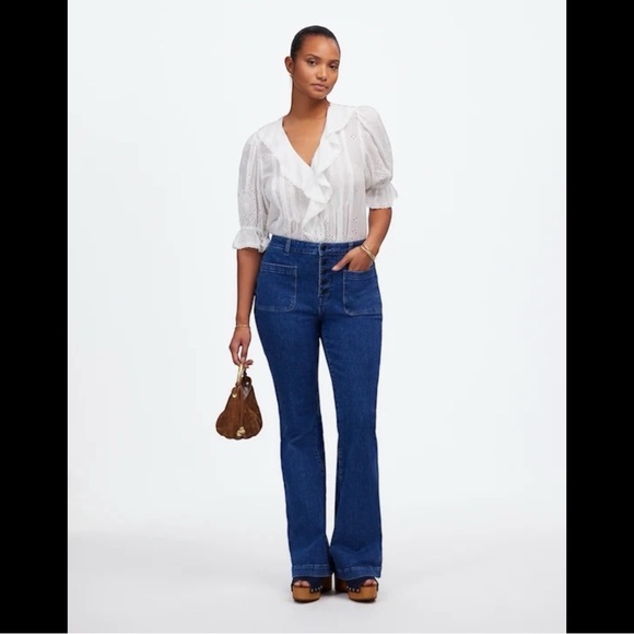 Madewell NWT Curvy Flea Market Flare Jean in Enola 30 Petite (Short) - Picture 2 of 16